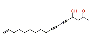 4-Hydroxy-16-heptadecaen-5,7-diyn-2-one